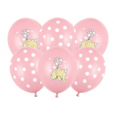 Balony lateksowe słonik różowe na baby shower - 1