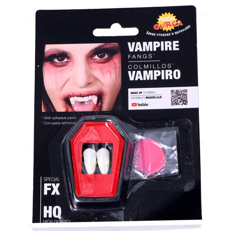 Kły wampira z klejem halloweenowe zęby - 3