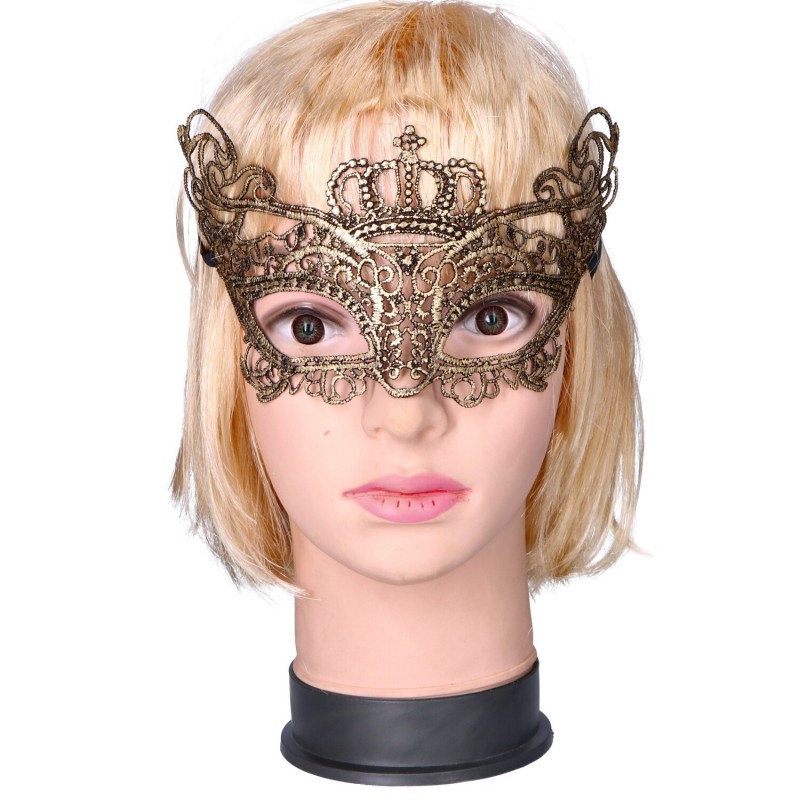 Maska ażurowa Złota Królowa - 3