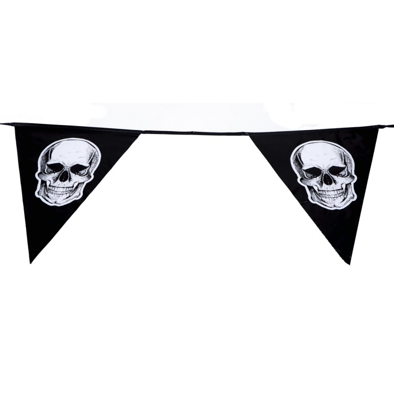 Baner halloweenowy w czaszki wszące flagi 28 x 360cm - 4