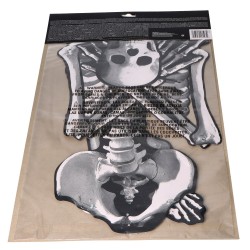 Szkielet papierowy kościotrup halloweenowy 134,6cm - 3