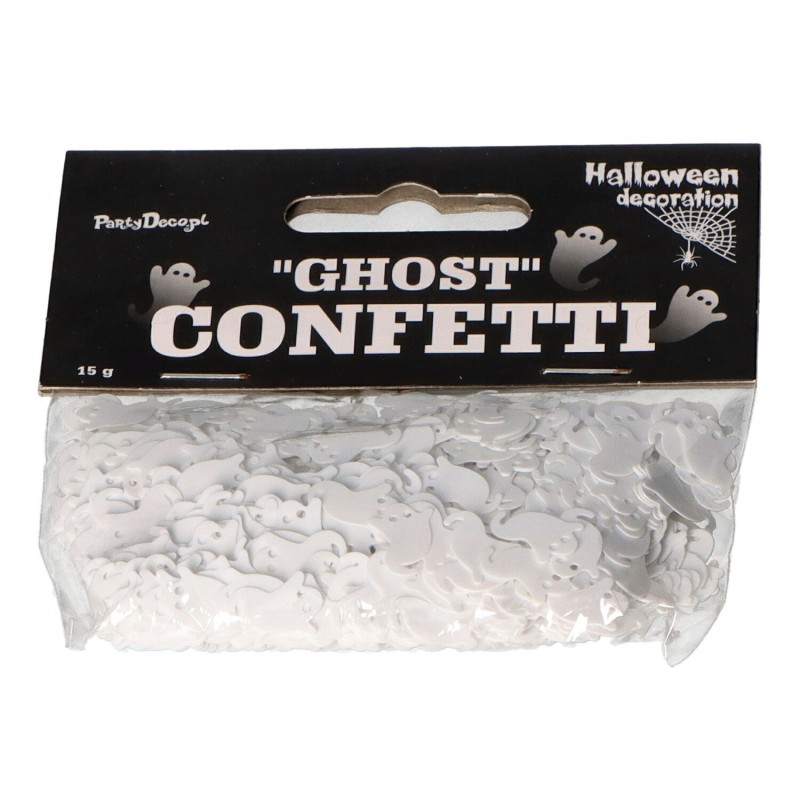 Upiorne konfetti duszki duchy białe na halloween 15g - 2