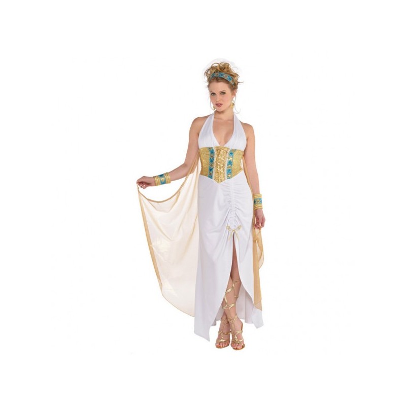 Kostium Bogini Atena (sukienka, opaski na ręce, opaska na głowę) - 1