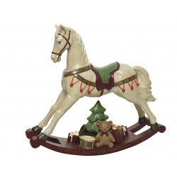 Koń na biegunach dekoracyjny świąteczna ozdoba