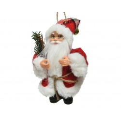 Zawieszka na choinkę Święty Mikołaj z gałązką