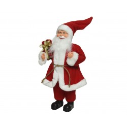 Figura Święty Mikołaj z Prezentem 30cm - 1