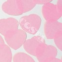 Konfetti serca różowe dekoracyjne ozdobne 55mm - 1