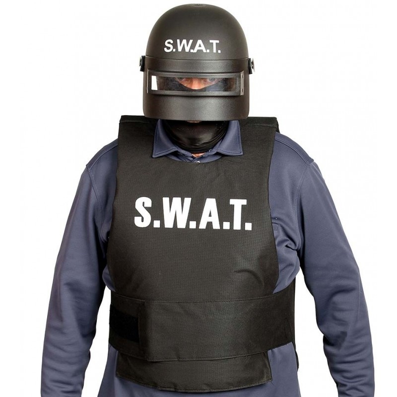 Hełm kask jednostki policyjnej "S.W.A.T." czarny - 1