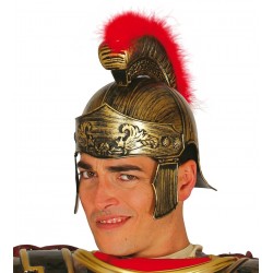 Hełm rzymskiego legionisty z czerwonym grzebieniem
