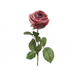 Sztuczna róża czerwona gałązka dekoracyjna długa
