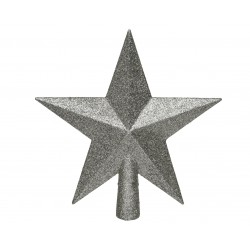 Szpic na choinkę gwiazda betlejemska szara 19cm