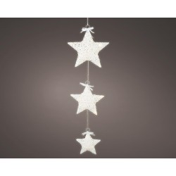 Gwiazdy papierowe 20 LED na jucie wew 25x75cm
 - 1