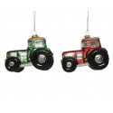 Bombka traktor czerwony/zielony 9,5x5,2x7cm - 4