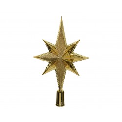 Gwiazda na choinkę betlejemska złota plastikowa nowoczesna - 1