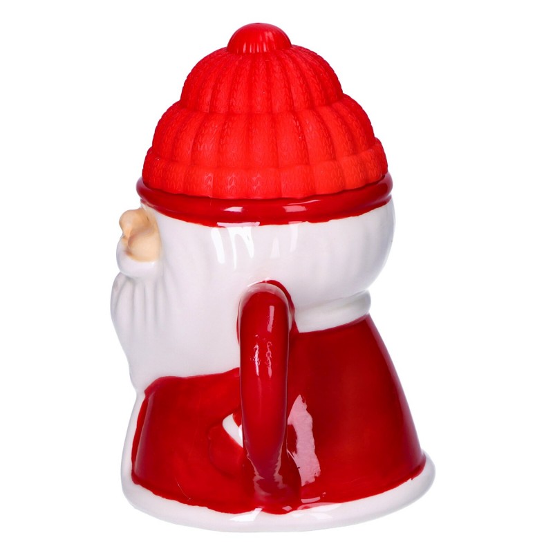 Kubek ceramiczny świąteczny z pokrywką Mikołaj Renifer Bałwan - 21