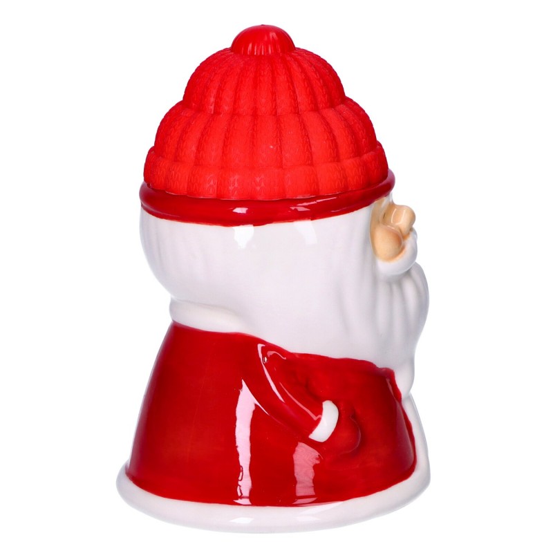 Kubek ceramiczny świąteczny z pokrywką Mikołaj Renifer Bałwan - 25