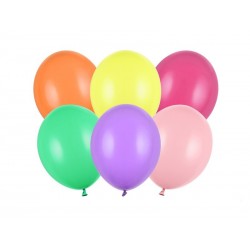 Balony lateksowe na hel pastelowe kolorowe 100szt - 1