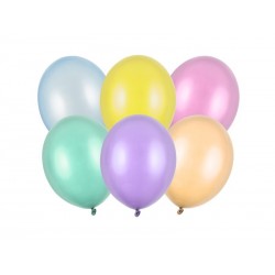 Balony lateksowe strong 27cm perłowe kolorowe mix 100szt - 1