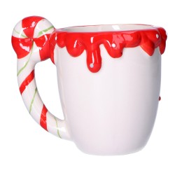 Kubek ceramiczny świąteczny na kawę Merry Christmas z piernikiem pierniczkiem - 7
