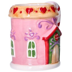 Kubek ceramiczny Bożonarodzeniowy domek z piernika cukrowa laska - 14