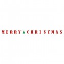 Baner Girlanda świąteczna Napis Merry Christmas - 2