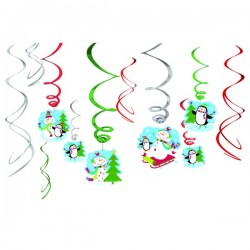 Spirala dekoracyjna świąteczna świderki z Bałwanem - 1