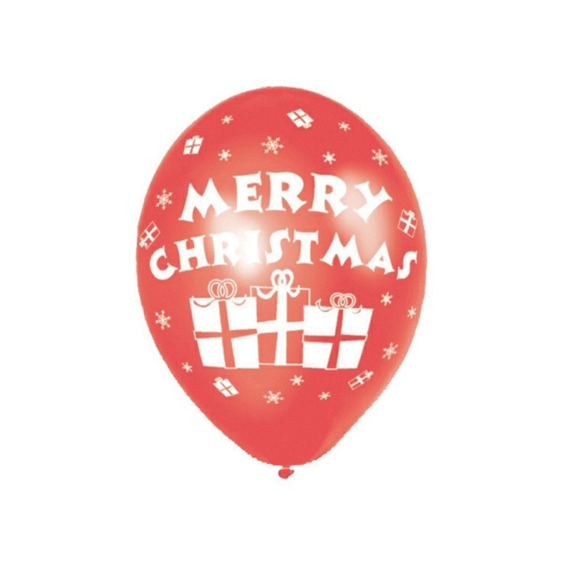 Balony gumowe lateksowe świąteczne Merry Christmas - 1