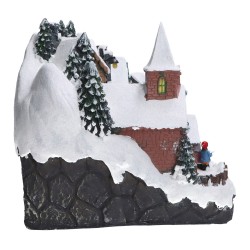 Figurka Bożonarodzeniowa Świąteczna wioska (ruch,muzyka)57x27x27cm - 4