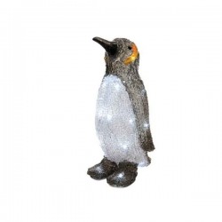 Pingwin akrylowy świecący dekoracja zimowa LED