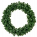Wianek z igliwia zielony świąteczny okrągły duży 65cm - 1