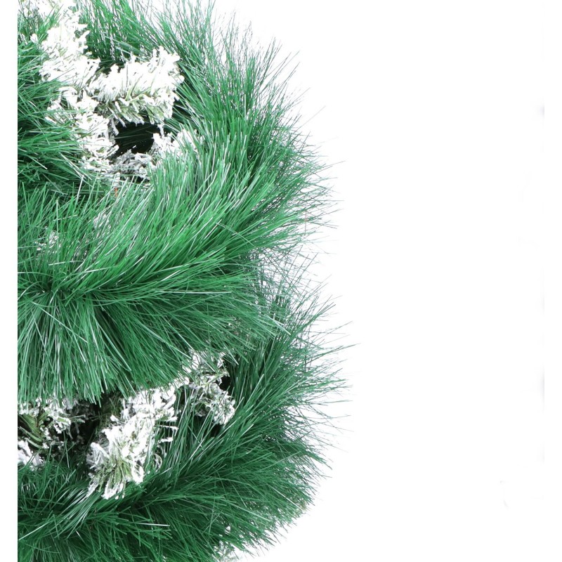 Girlanda łańcuch na choinkę 150 mm zielony / białe końcówki 2,8m - 1