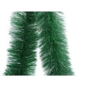Girlanda łańcuch na choinkę 150 mm zielony / białe końcówki 2,8m - 2
