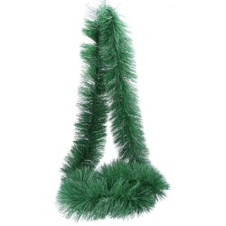 Girlanda łańcuch na choinkę 150 mm zielony / białe końcówki 2,8m - 3