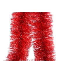 Girlanda łańcuch na choinkę 150mm czerwony 2,8m - 2