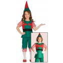 Strój dla dzieci świąteczny Elf  koszulka spodnie czapka - 1