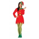 Strój dla dorosłych Pani Elf sukienka czapka świąteczna - 1
