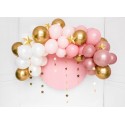 Girlanda balonowa różowy złoty zestaw dekoracja - 2