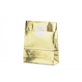 Złote Torebki torby na prezenty upominki 3szt - 1