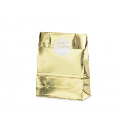 Zestaw torebek prezentowych złote metaliczne 3szt