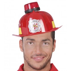 Hełm strażacki amerykański czerwony strażaka