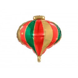 Balon foliowy świąteczny bombka kolorowa na hel