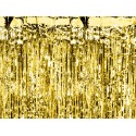 Kurtyna party złota metalizowana wisząca na ścianę - 1