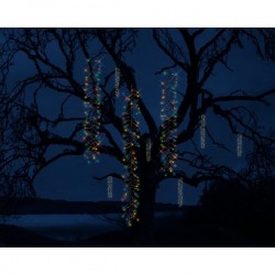 Kaskada świetlna dekoracje na drzewa LED multikolor 200cm 480L - 1