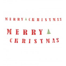 Wisząca Girlanda świąteczna napis Merry Christmas 360cm - 1