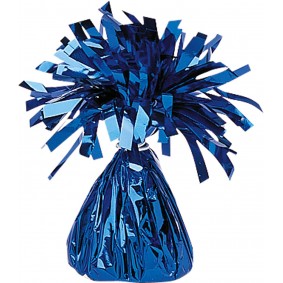 Obciążnik ciężarek do balonów z helem foliowy niebieski - 1