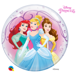 Balon 22 Księżniczki (Ariel, Kopciuszek, Bella) bouble