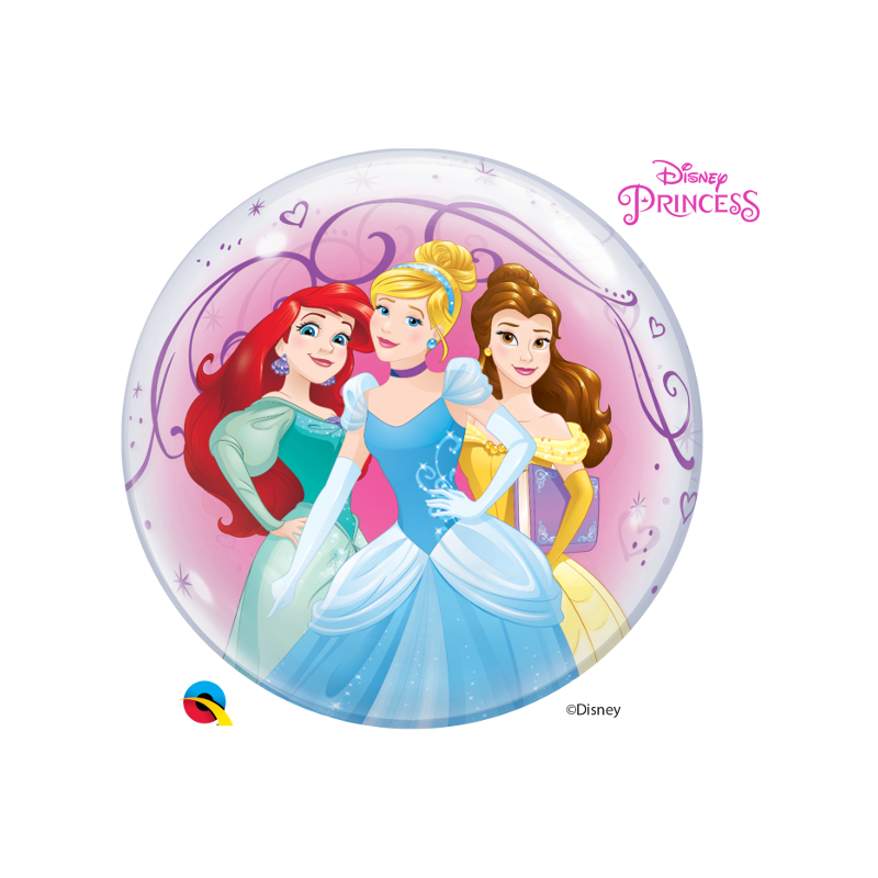 Balon 22 Księżniczki (Ariel, Kopciuszek, Bella) bouble - 1