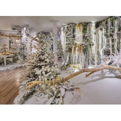 Sztuczny śnieg puch śnieżno biały dekoracyjny w opakowaniu 100g - 2