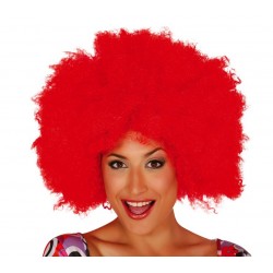 Peruka afro czerwone długie włos syntetyczne