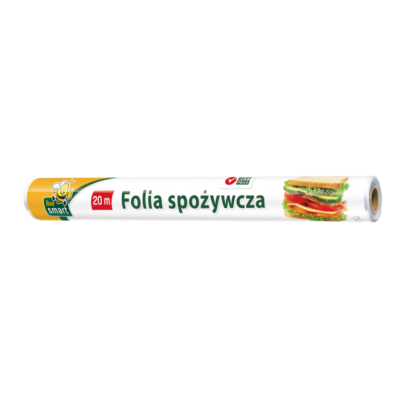 Folia PE spożywcza samoklejąca stretch 20m gruba - 2